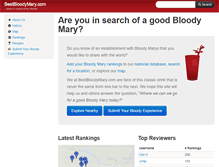 Tablet Screenshot of bestbloodymary.com